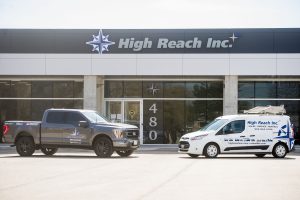 front of high reach offices