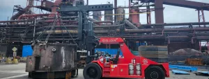 orion forklift lifting at nuclear facility