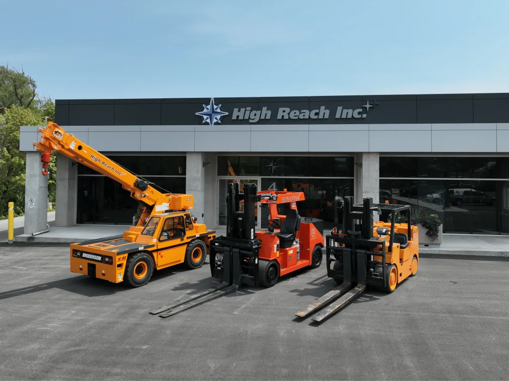 The High Reach team outside the Oakville facility